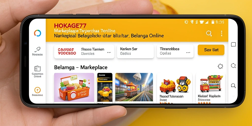 Antarmuka HOKAGE77 yang user-friendly untuk belanja online.