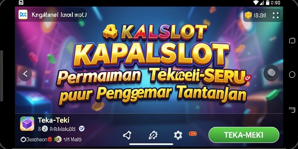 Tampilan antarmuka permainan Teka-Teki KAPALSLOT yang menarik.